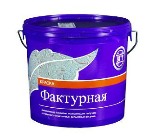 Краска фактурная белая 9кг VGT — Новобаза в Новомосковске