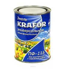 Эмаль ПФ-115 KRAFOR ярко зеленая 0.8кг