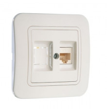 Розетка белоя гнездо RJ45(комп)70035 MAKEL LILLIUM