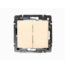 Выключатель 2-кл. СП Valena 10А IP31 250В механизм сл. кость IEK 774305