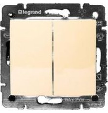 Переключатель проходной 2-кл. СП Valena 10А IP31 250В механизм сл. кость IEK 774308