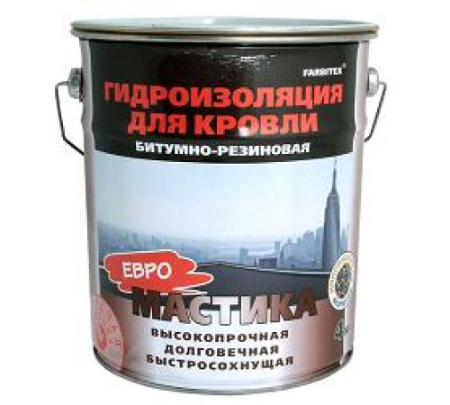Мастика резино-битумная 4кг FARBITEX — Новобаза в Новомосковске