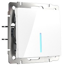 WL01-SW-1G-LED Выключатель с подсвет. 1-кл. БЕЛЫЙ Werkel