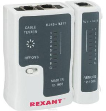 Тестер кабеля RJ45+RJ11 Rexant