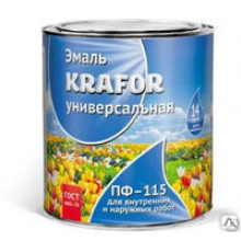 Эмаль ПФ-115 KRAFOR бежевая 0.8кг