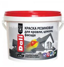 Краска резиновая DALI белая база А 6кг