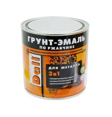 Грунт - эмаль по ржавчине DALI 0,75л вин-крас 3005