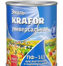 Эмаль ПФ-115 KRAFOR голубая 20кг