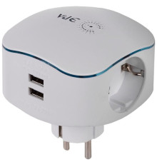 Разветвитель 3-м +2USB c\з, защ.шторки бел ЭРА