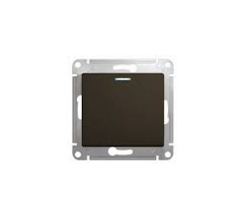 Выключатель с подсвет. 1-кл. СП Glossa 10А IP20 механизм ШОКОЛАД Systeme Electric GSL000813 — Новобаза в Новомосковске