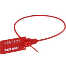 Пломба пласт. номерная 220мм красн. REXANT