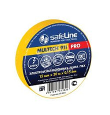 Изолента SafeLine ПВХ 19х25 желтая