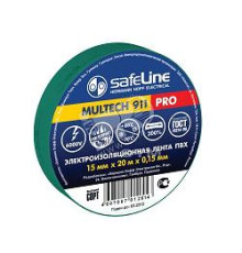 Изолента SafeLine ПВХ 19х25 зеленая