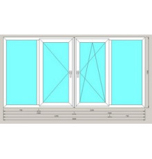 Остекление балкона ArtecStandart60 1-но камерн 1500х3000