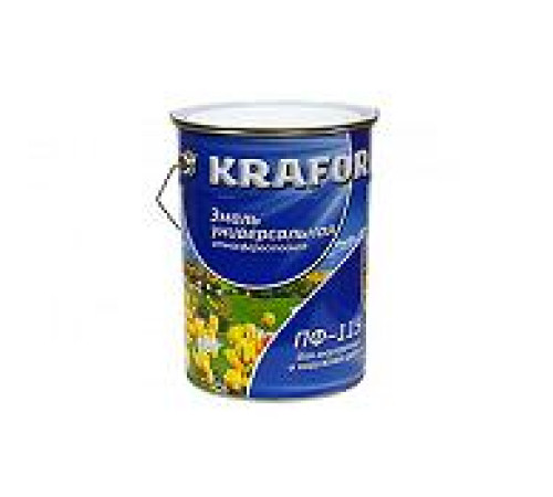 Эмаль ПФ-115 KRAFOR серая 6кг — Новобаза в Новомосковске