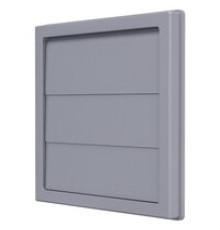 2929К25Ф сер Выход стенной фланец D250 жалюзи 294х294 ASA Gray ERA