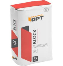 Клей для пористых стеновых блоков OPT BLOCK 25кг