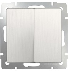 WL13-SW-2G Выключатель 2-кл. ПЕРЛАМУТРОВЫЙ РИФЛЁНЫЙ Werkel