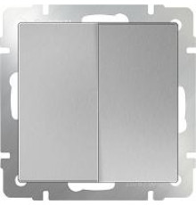 WL06-SW-2G-2W Выключатель ПРОХОДНОЙ 2-кл. СЕРЕБРЯНЫЙ Werkel