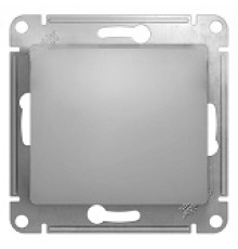 Выключатель ПРОХОДНОЙ 1-кл. СП Glossa 10А IP20 механизм АЛЮМИНИЙ Systeme Electric GSL000371