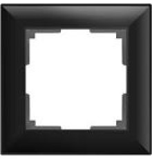 WL14-Frame-01 Рамка на 1 пост (черный матовый)