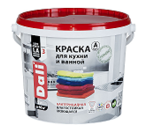 Краска латекс для кухни и ванной база А DALI 5л — Новобаза в Новомосковске