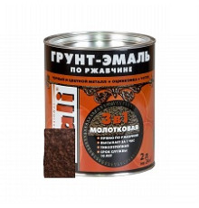 Грунт-эмаль по ржавч DALI молотковая 2л шокол