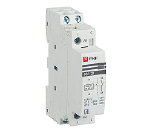 Контактор модульный КМ 20А NО+NC (1 мод.) EKF km-1-20-11 — Новобаза в Новомосковске