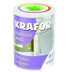 Эмаль акриловая глянц. супербелая 1кг 