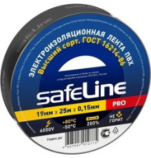 Изолента SafeLine ПВХ 19х25 черная