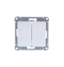 Выключатель 2-кл. СП Glossa 10А IP20 механизм БЕЛЫЙ Systeme Electric GSL000151