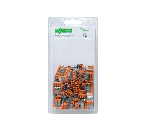 Клемма 3х(0.5-2.5мм) WAGO 2273-203 б/пасты (100шт) — Новобаза в Новомосковске