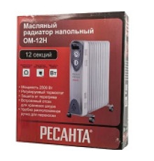 Масляный радиатор ОМ-12Н 2,5 кВт Ресанта