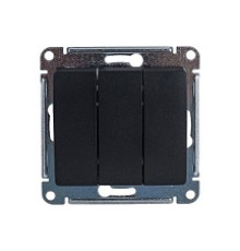 Выключатель 3-кл. СП Glossa 10А IP20 механизм АНТРАЦИТ Systeme Electric GSL000731