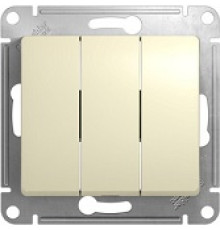 Выключатель 3-кл. СП Glossa 10А IP20 механизм БЕЖЕВЫЙ Systeme Electric GSL000231