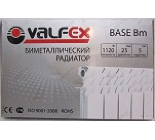 Радиатор VALFEX BASE L биметалл 500, 6 сек — Новобаза в Новомосковске