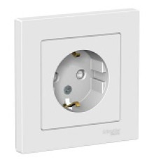 Розетка 1-м СП AtlasDesign 16А IP20 с/з ЖЕМЧУГ