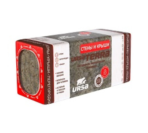 URSA 37 PN TERRA Стены и крыши (5) 1200х610х100мм (0,366м3/уп) — Новобаза в Новомосковске
