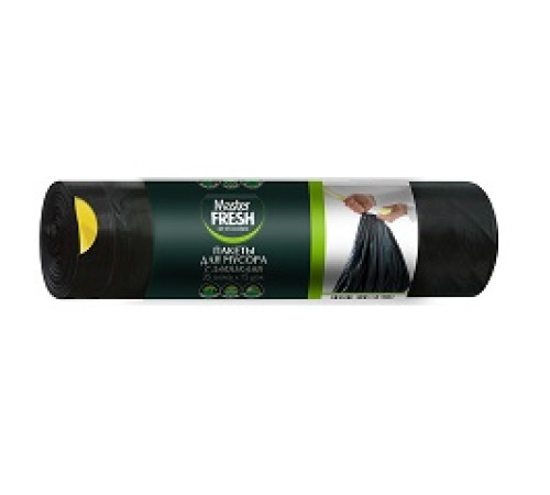 Пакеты д/мусора с завяз.60л (10шт) MASTER FRESH — Новобаза в Новомосковске