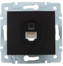 Розетка RJ45 комп.черн.бархат Lezard KARINA