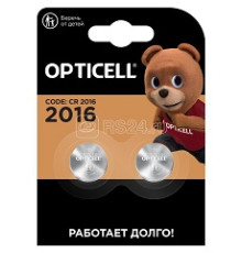 Элемент питания литиев. CR2016 Opticell 5060003