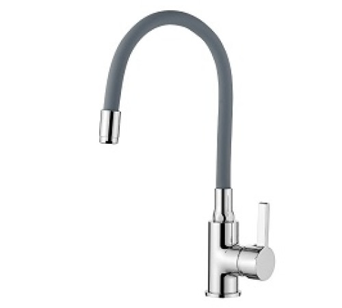 Смеситель кухня LEDEME гибкий, серый L4898-9 — Новобаза в Новомосковске