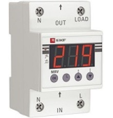 Реле напряжения с дисплеем MRV 40А PROxima EKF MRV