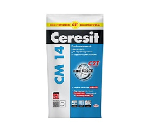 Клей для плитки Ceresit CM 14, 25 кг — Новобаза в Новомосковске