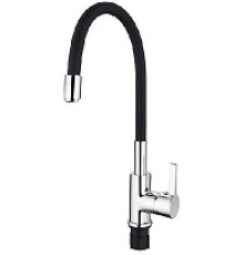 Смеситель кухня LEDEME гибкий, черный L4898-2