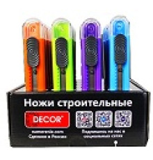 Нож строительный 18мм 0,6мм DECOR