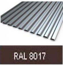 Профлист С-8 0,45 RAL 8017 коричневый (1,2х2м)