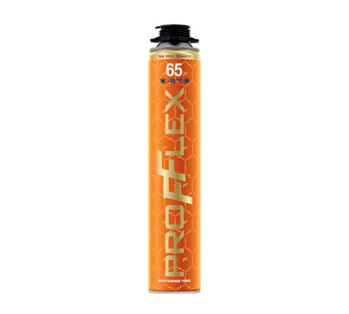 Пена монтажная PROFFLEX PRO GOLD 65 850мл — Новобаза в Новомосковске