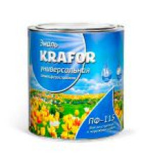 Эмаль ПФ-115 KRAFOR белая 2.7кг