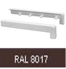 Заглушка торц. универсальная 125мм RAL 8017